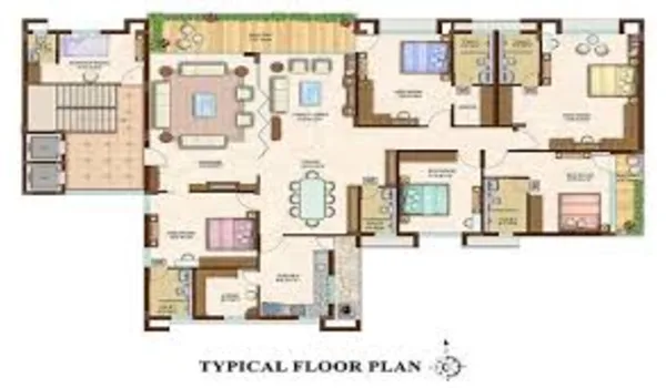 Milan at Godrej MSR City 3 BHK-3T Floor Plan 1950 sq ft