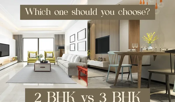 2 BHK versus 3 BHK apartment comparison